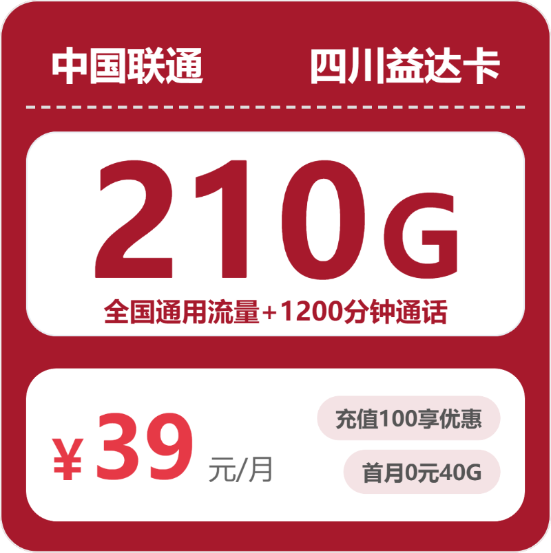 联通四川益达卡