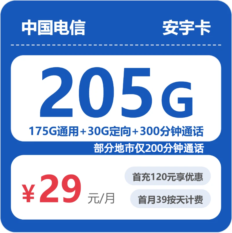 电信省内安宇卡