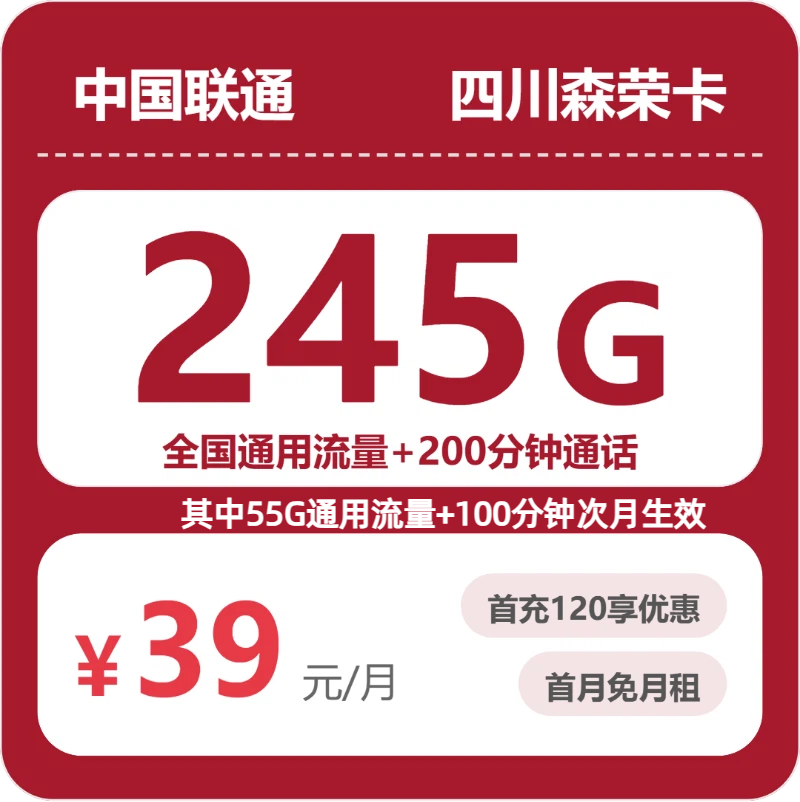 联通四川森荣卡