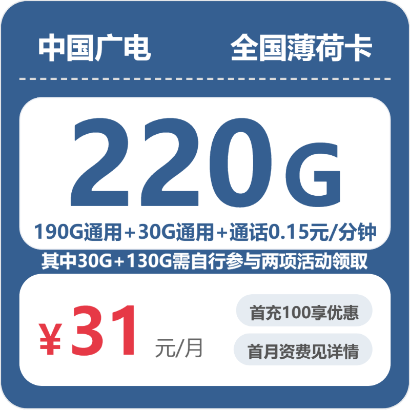 广电全国薄荷卡