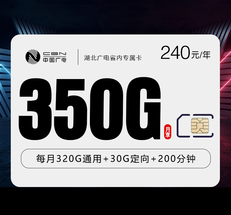 湖北广电省内专属卡